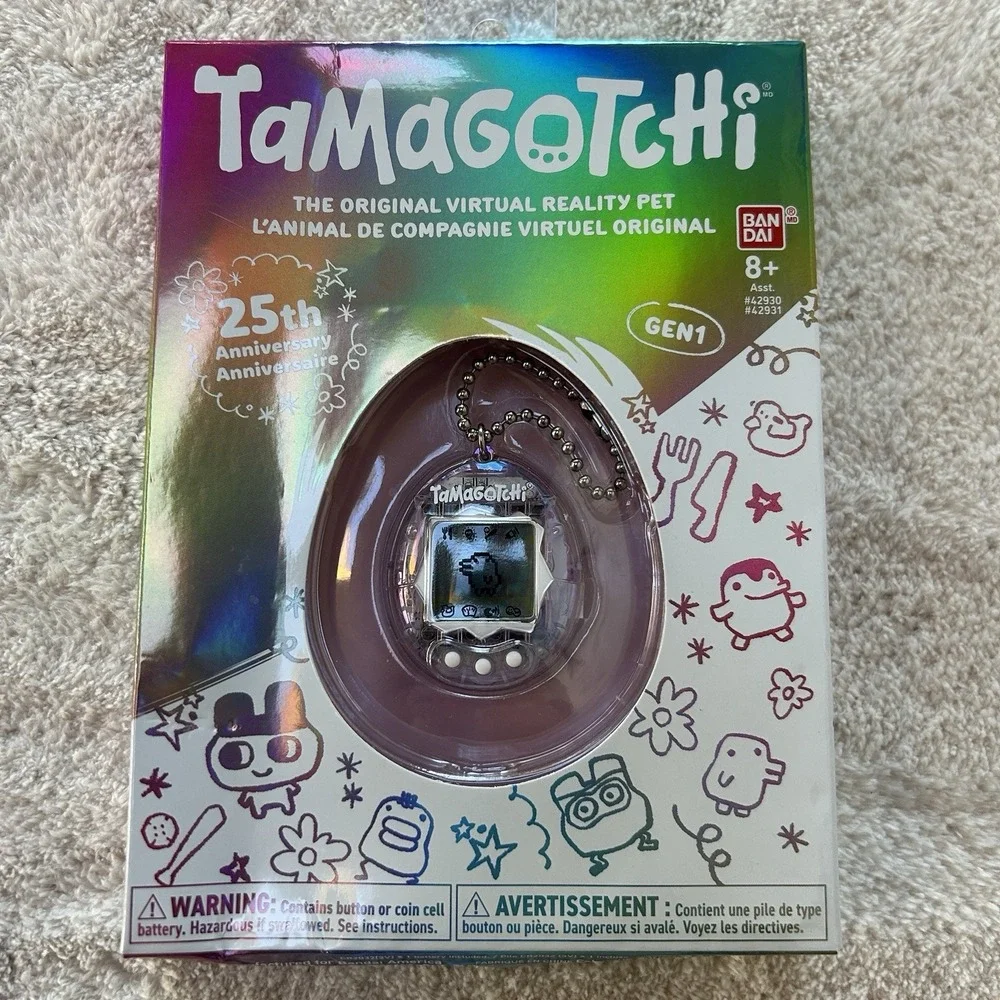 BANDAI Tamagotchi 25th Anniversary Aurora Skeleton Originals English Version New
